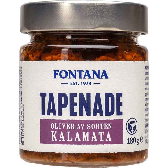 Fontana Tapenade - Oliver av sorten Kalamata 180 g