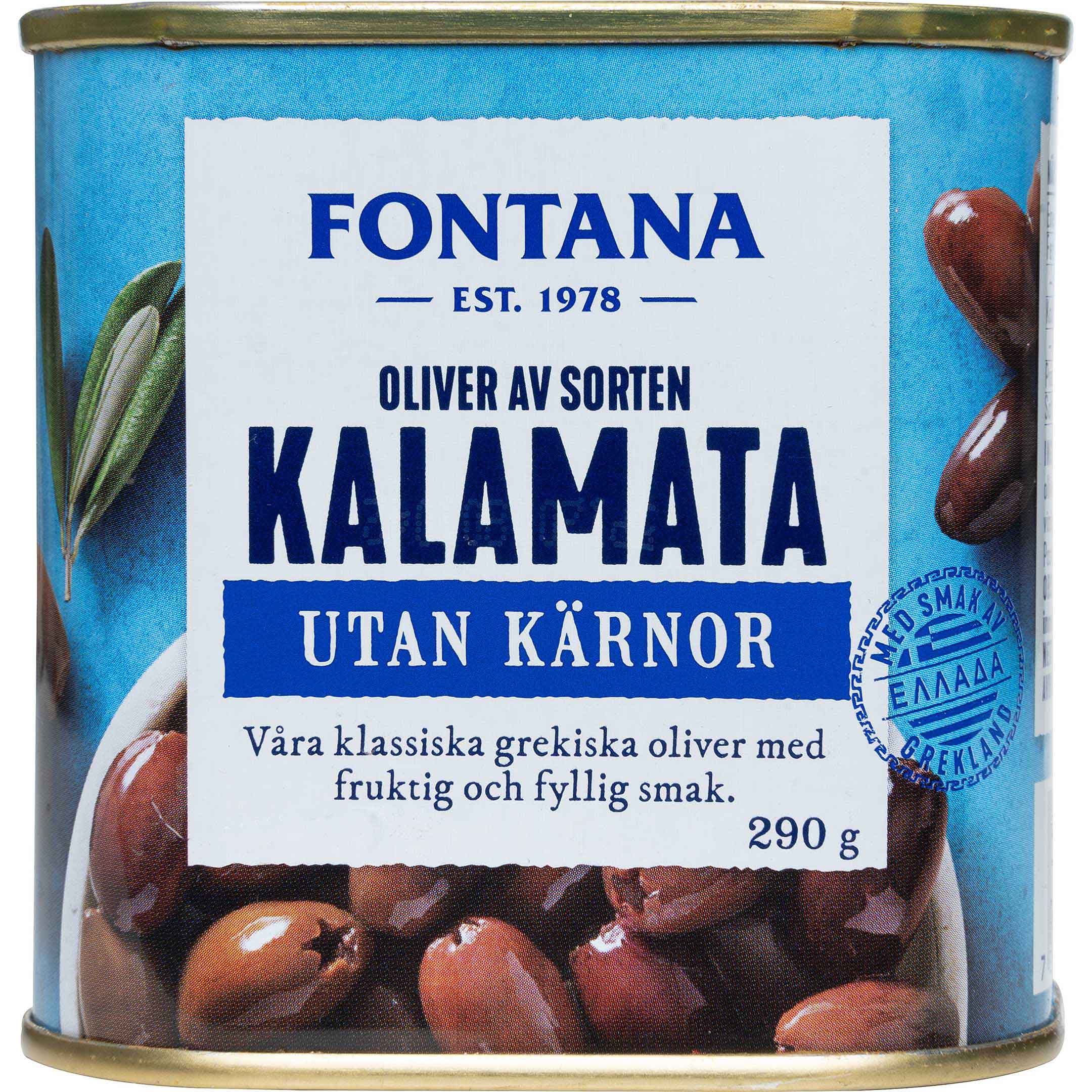 Fontana Oliver Kalamata Urkärnade Plåt 290 g