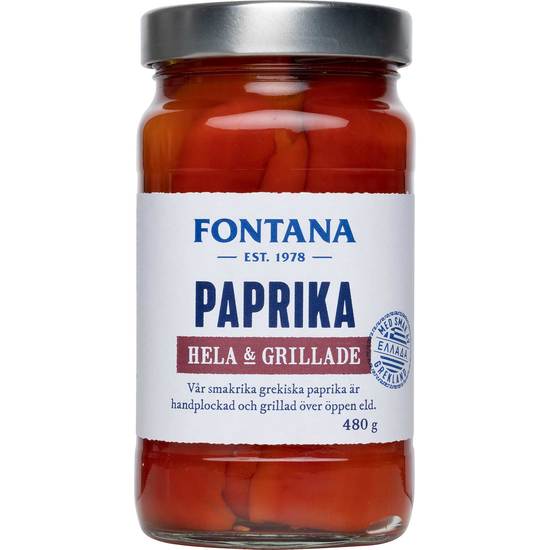 Köp Fontana Röd Paprika Hela & Grillade 480 g | MEDS Apotek