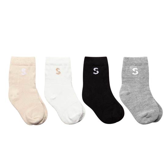 Stuckies Classic Utan anti-slip 10/15 0-6 mån 4-pack