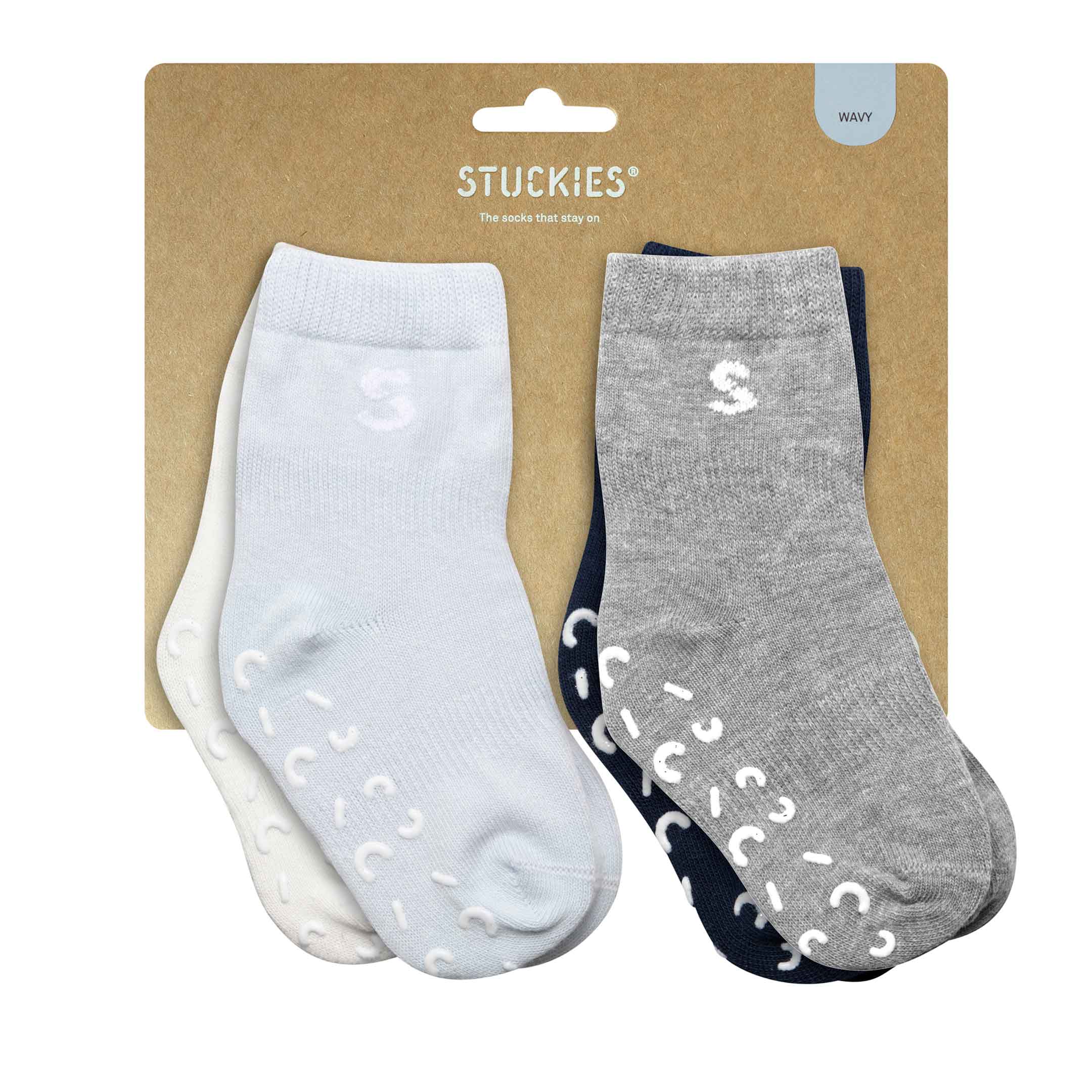 Stuckies Wavy 16/18 6-12 mån 4-pack