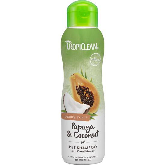 Tropiclean Papaya & Coconut Schampo 355 ml