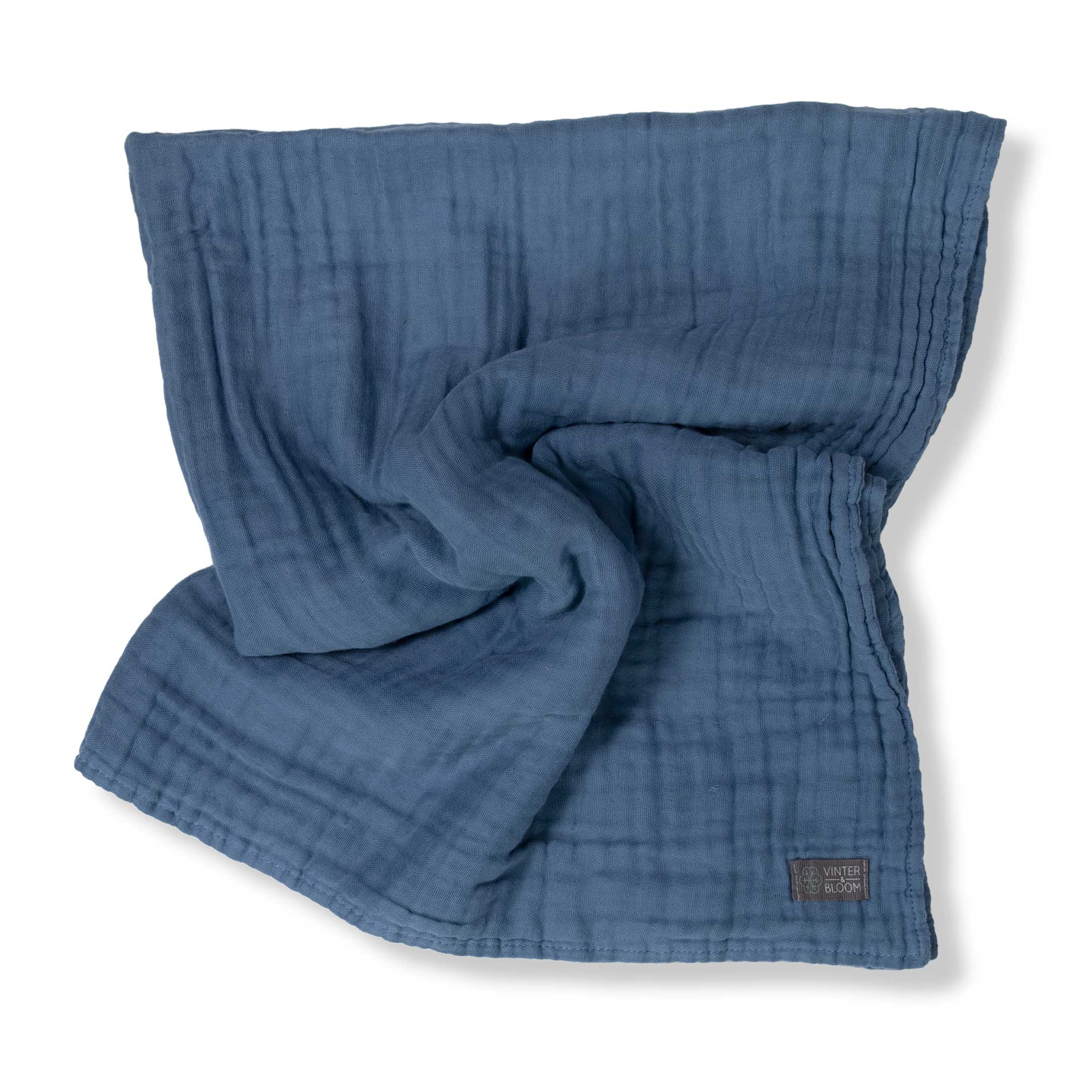 Vinter & Bloom Filt Layered Muslin EKO Storm Blue