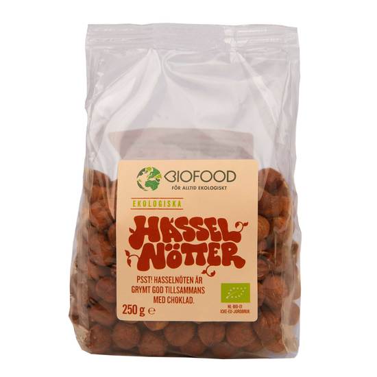 Biofood Hasselnötter 250 g