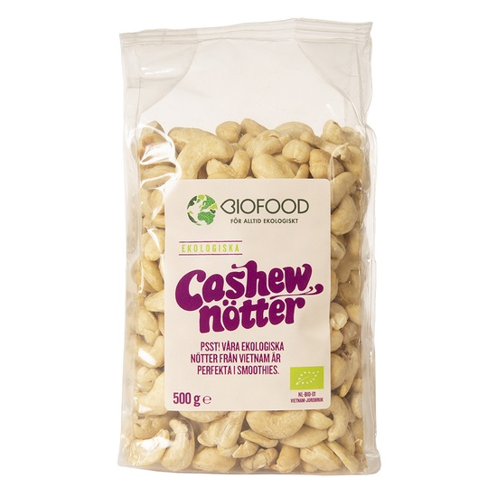 Biofood Cashewnötter 500 g