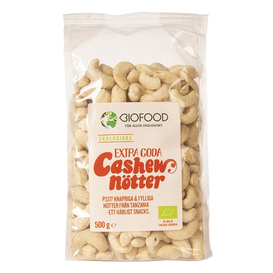 Biofood Cashewnötter Extra Goda 500 g