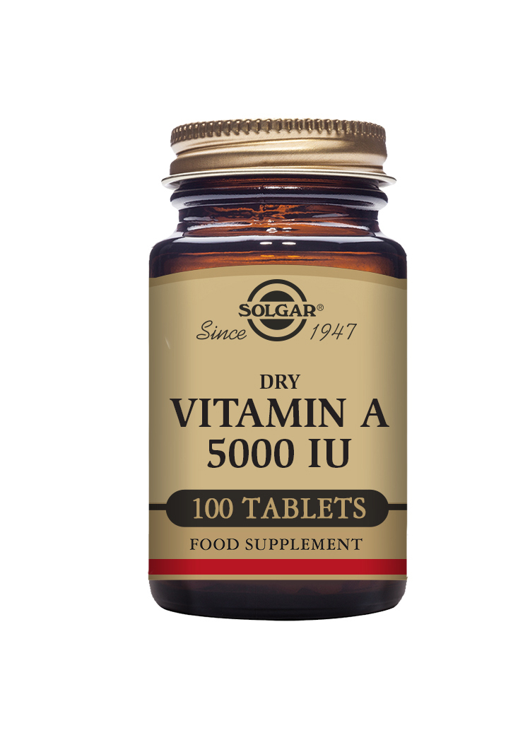Solgar Vitamin A 5000 IU Dry 100 tabletter