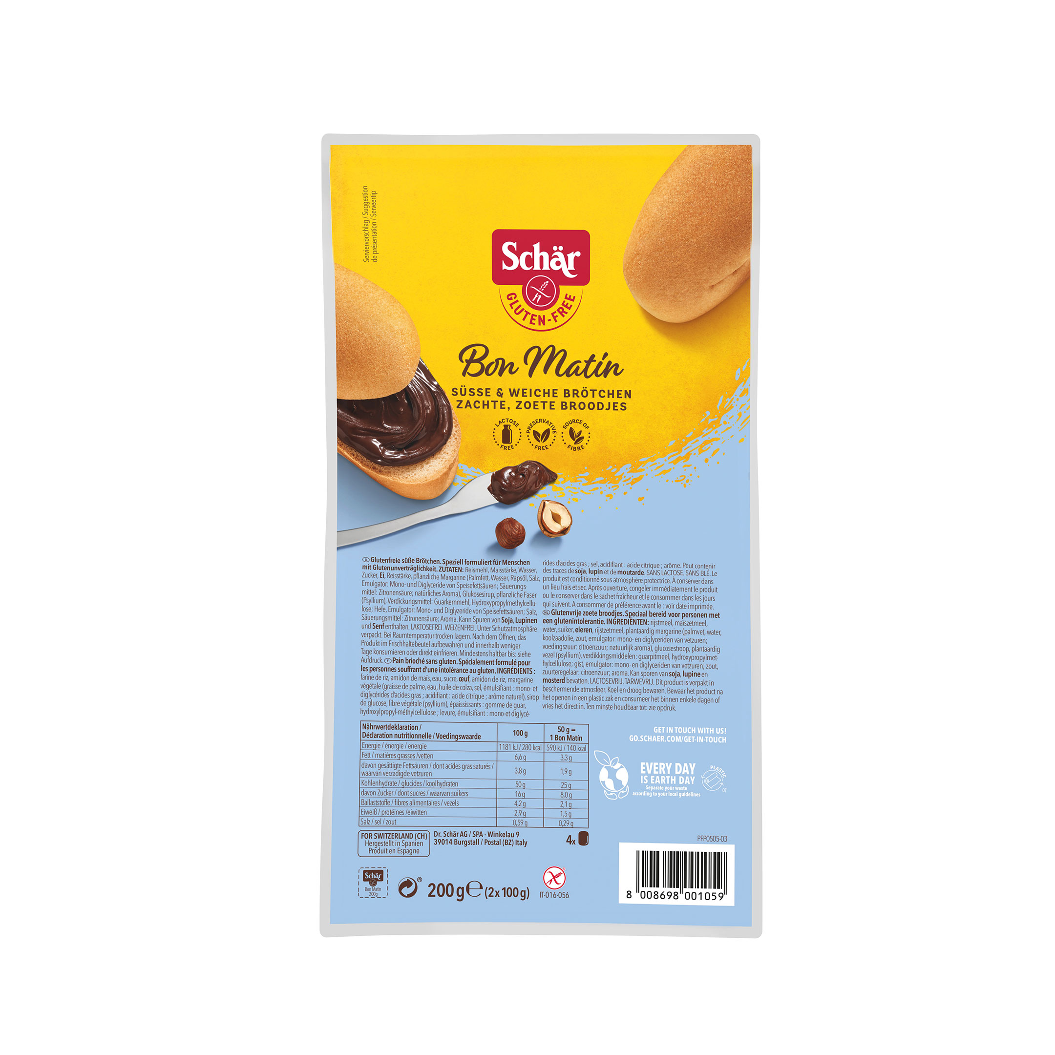 Schär Bon Matín Söt Bulle 200 g