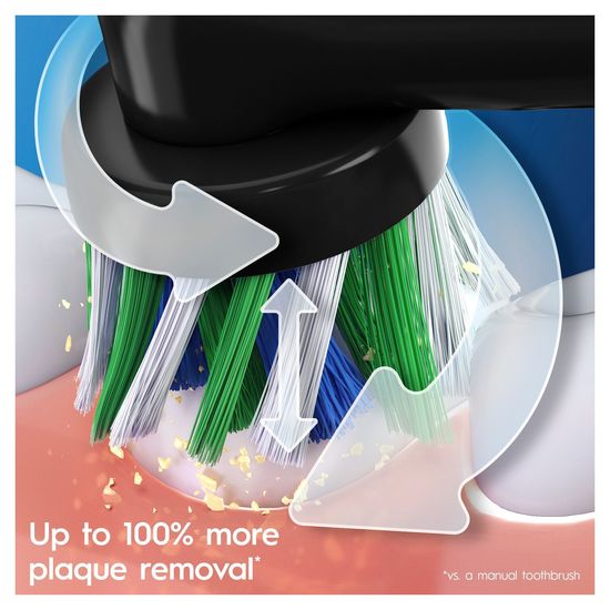 Oral-B Pro 3 3500 Svart Eltandborste med Resefodral