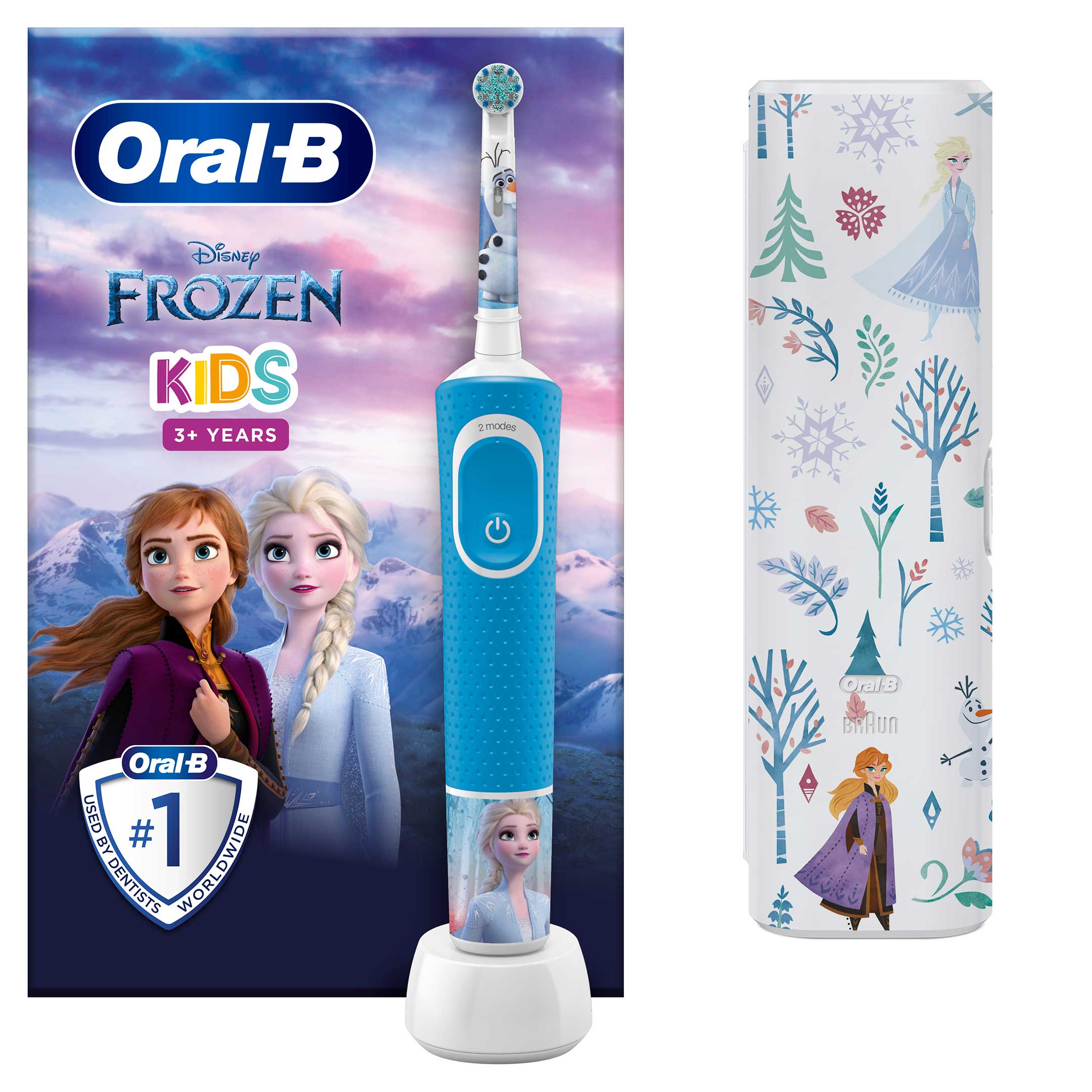 Oral-B Kids Eltandborste Frozen + Reseförpackning