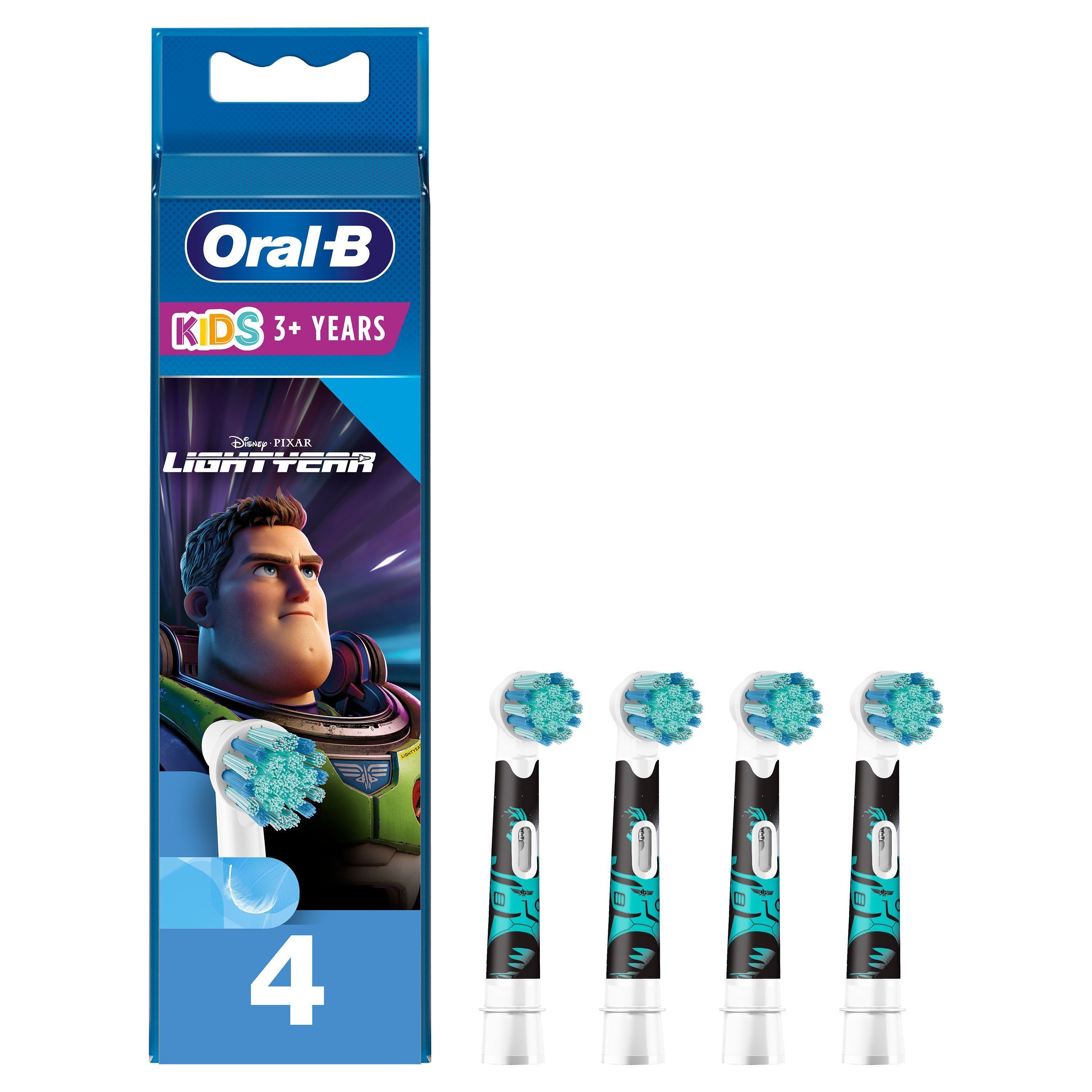 Oral-B Kids Borsthuvuden Med Disney Lightyear-figurer 4-pack