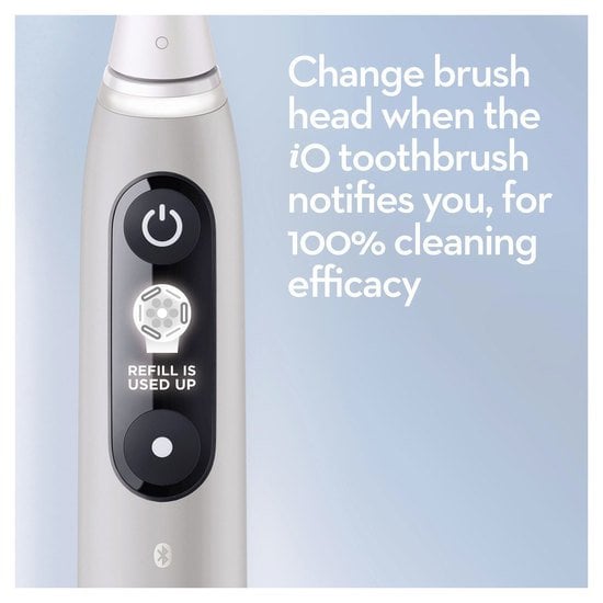 Oral-B iO 6S Grå Eltandborste med extra Tandborsthuvud