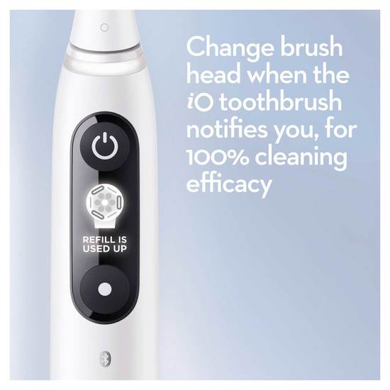 Oral-B iO 6S Vit Eltandborste med extra Tandborsthuvud