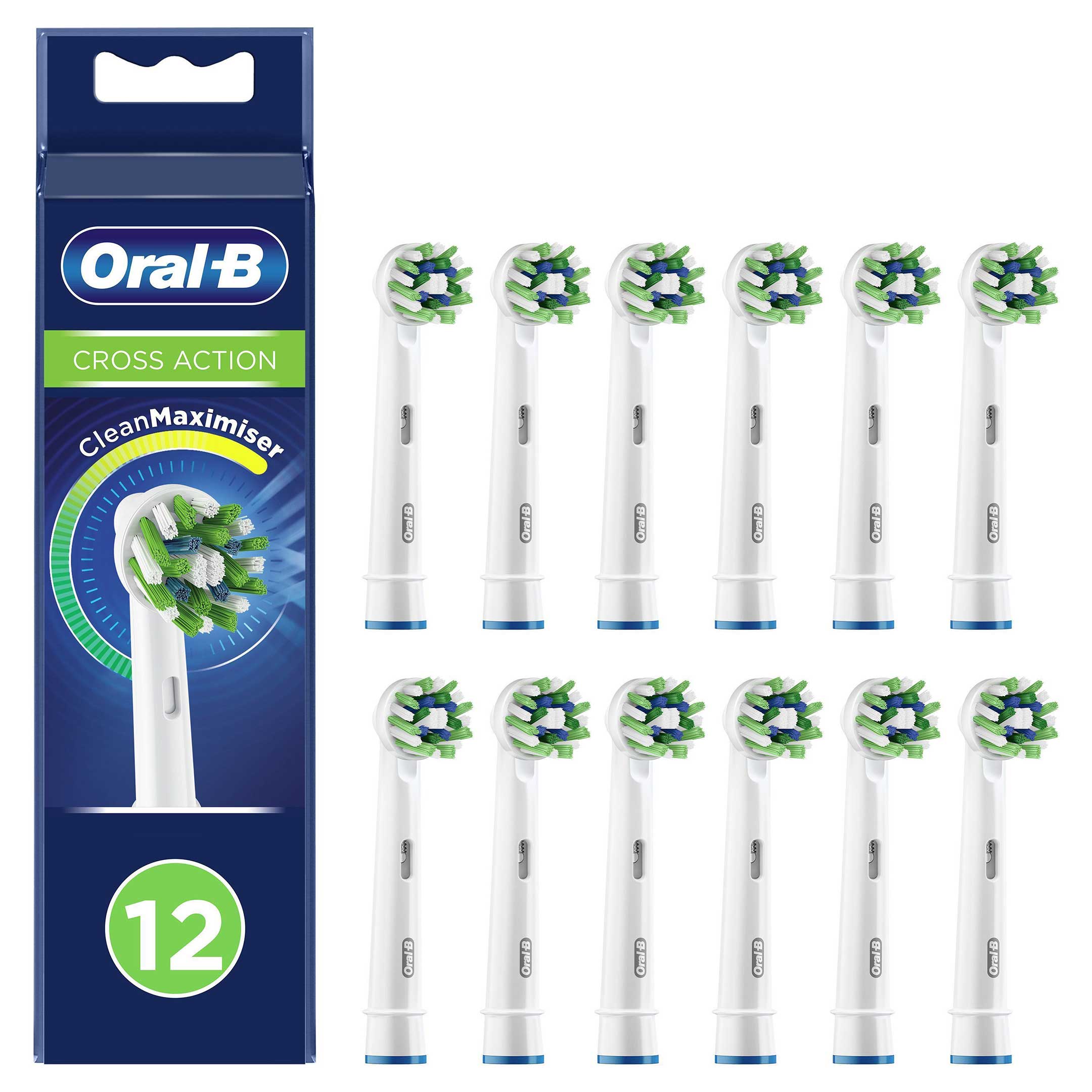 Oral-B Cross Action Borsthuvuden 12-pack