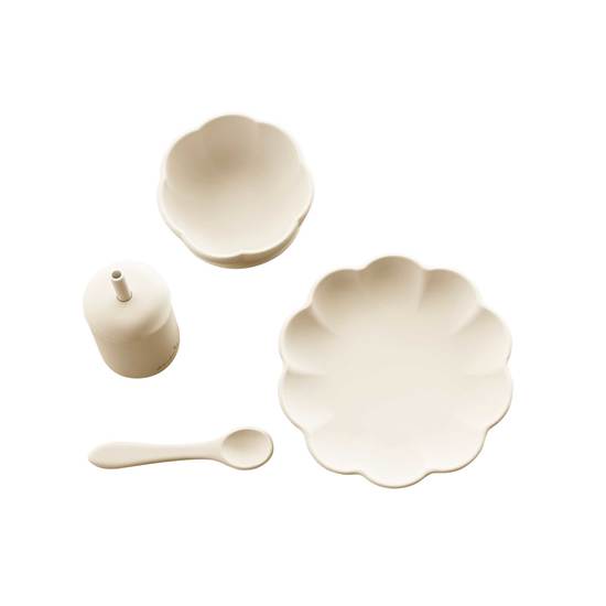 Jack o Juno Little Poppy Dining Set Cream