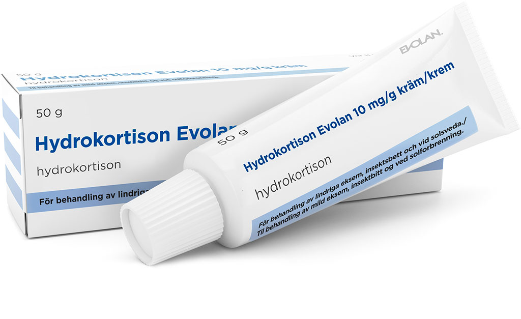 Hydrokortison Evolan kräm 10 mg/g 50 g