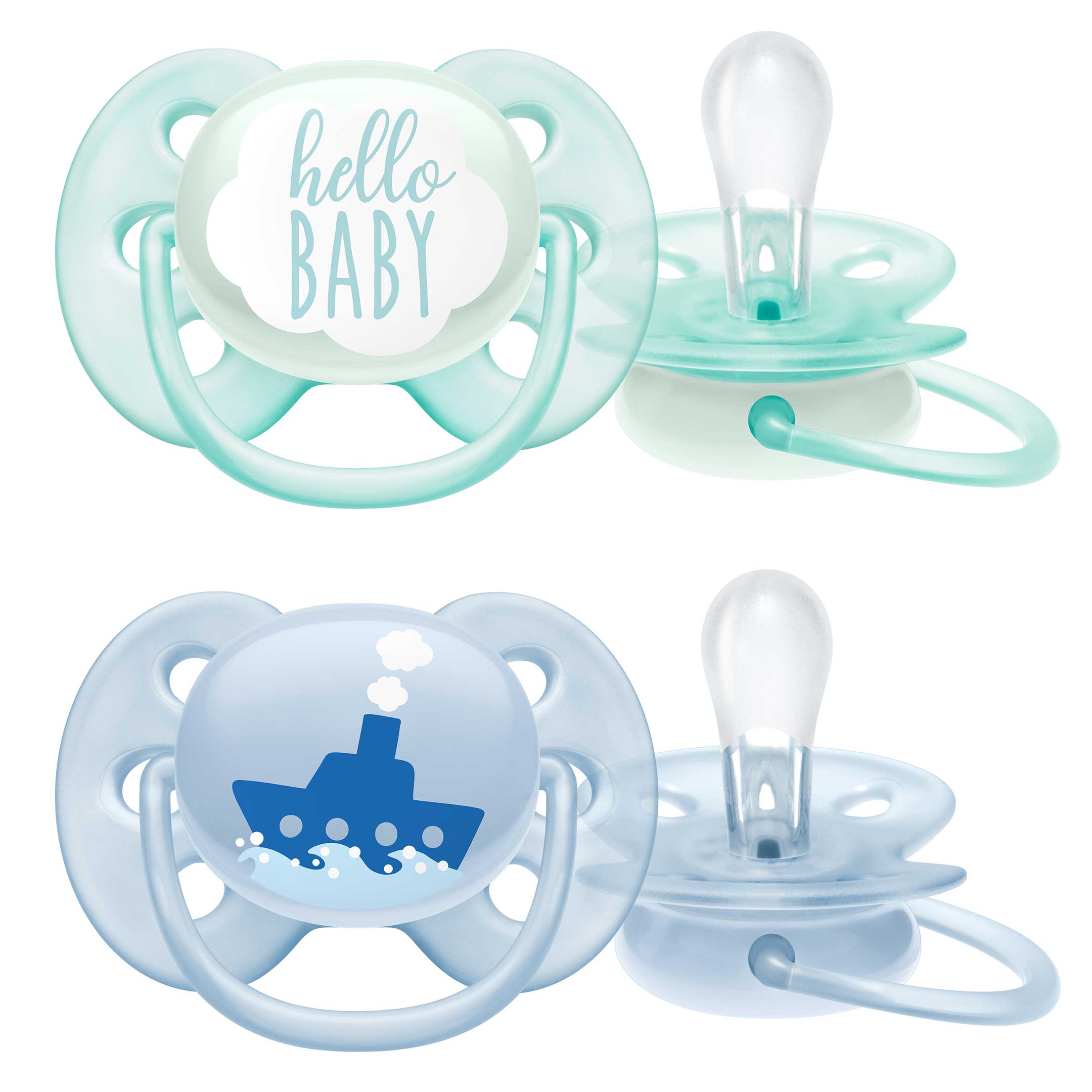 Philips Avent Ultra Soft napp Blå 0-6 m