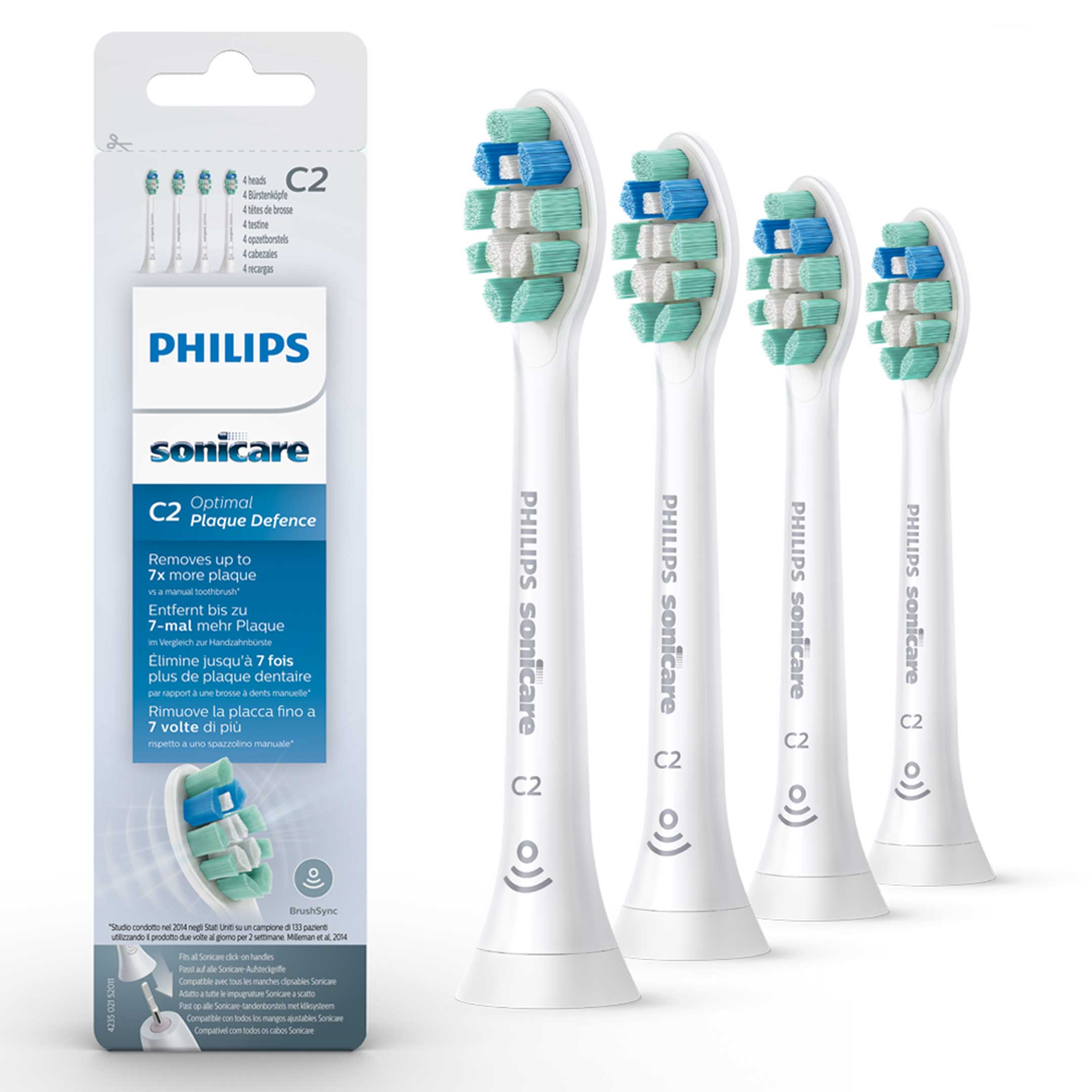 Philips Sonicare C2 Optimal Plaque Defence Refill 4-pack