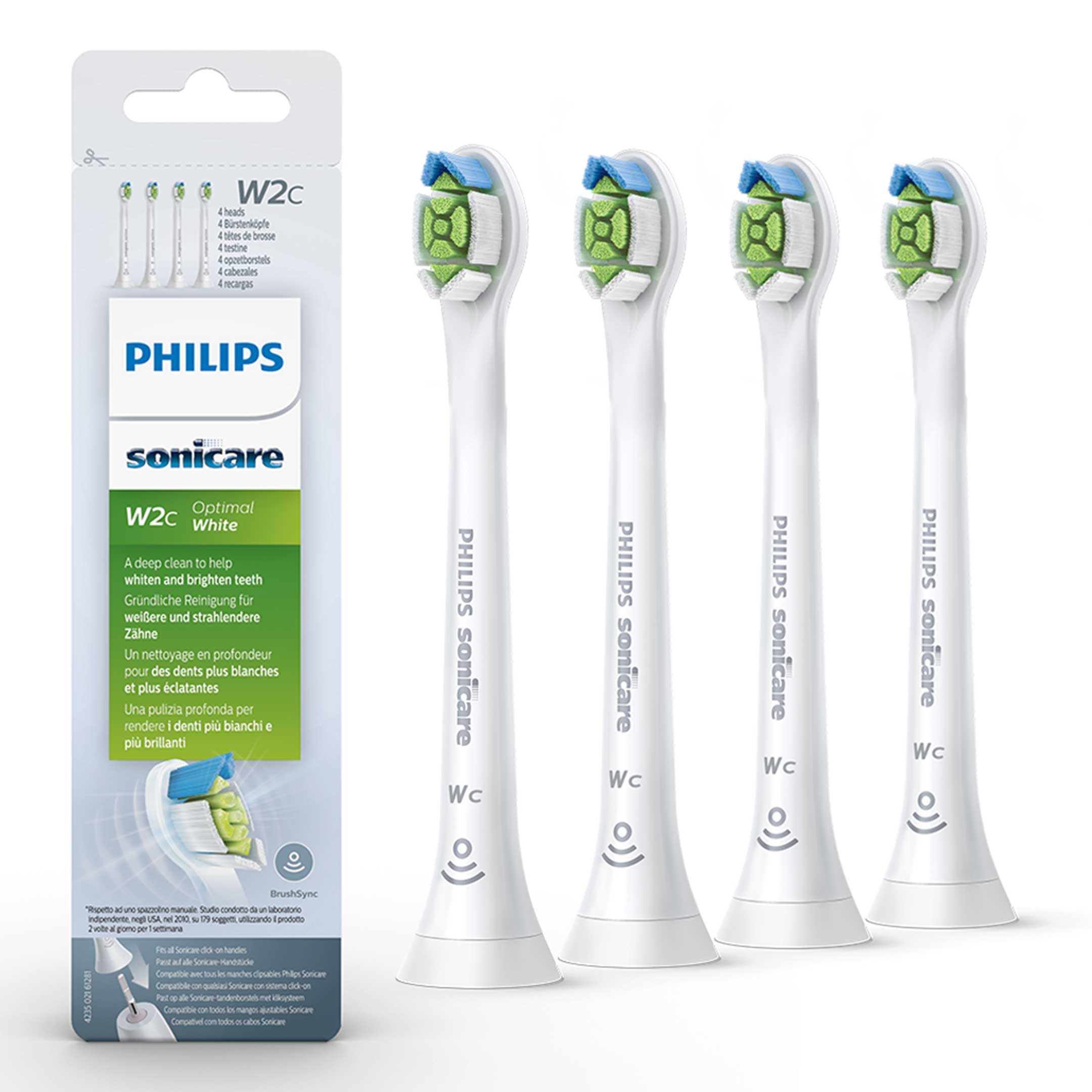 Philips Sonicare DiamondClean Compact Refill Vit 4 st