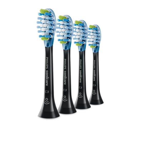 Philips Sonicare Premium Plaque Defence Black Refill 4-pack