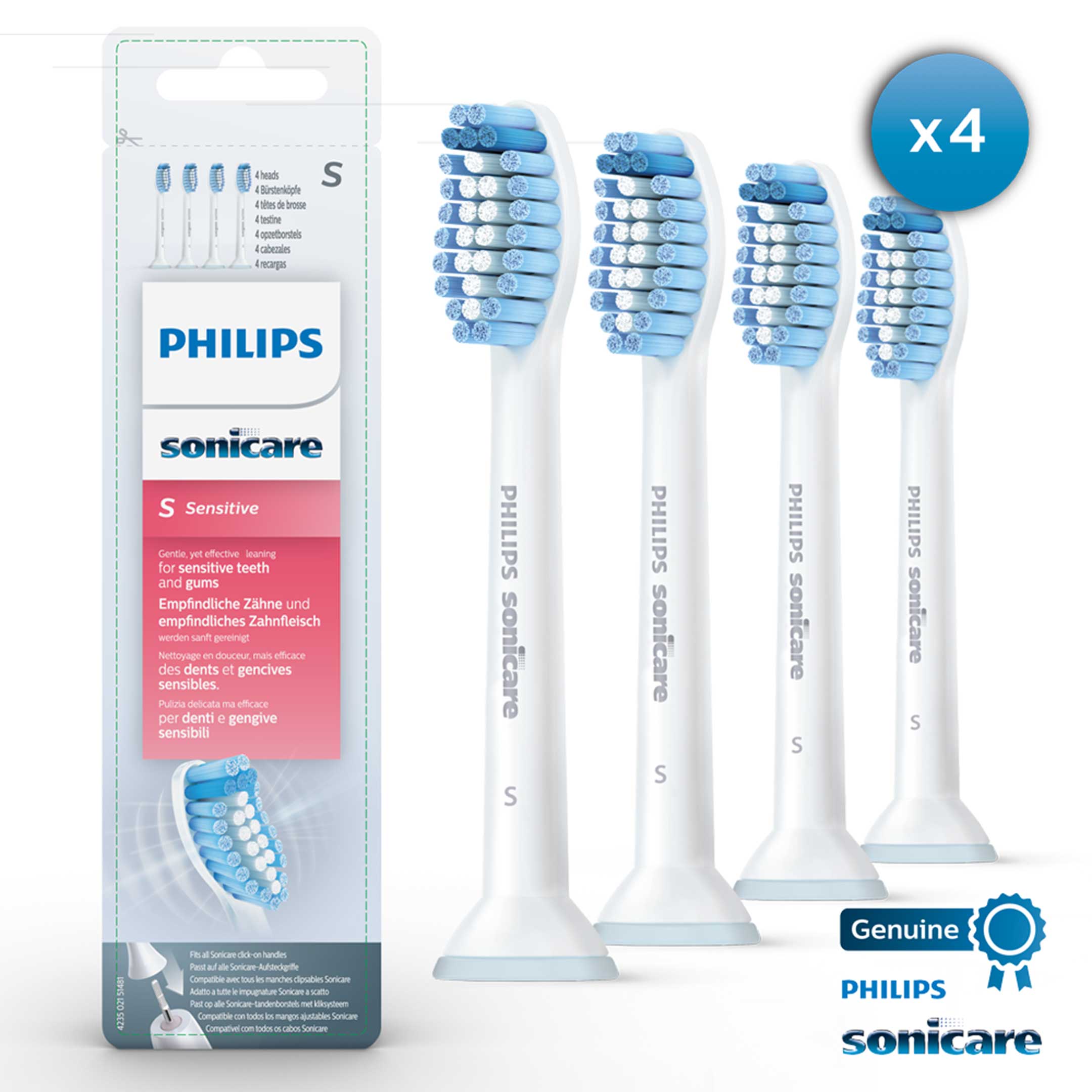 Philips Sonicare S Sensitive Standard Refill 4 st