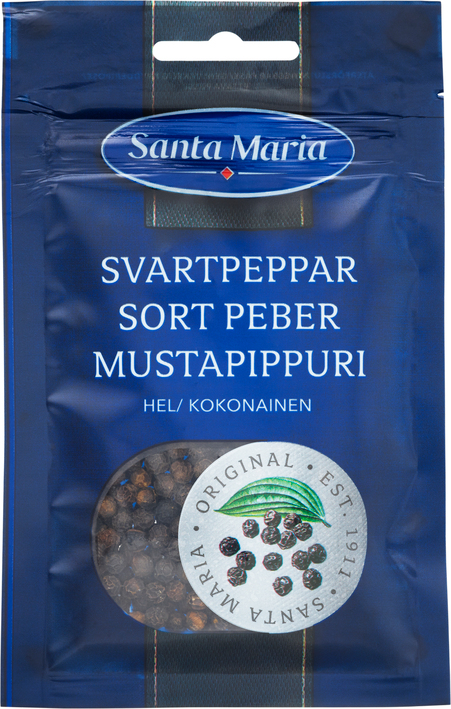 Santa Maria Svartpeppar Hel 22 g