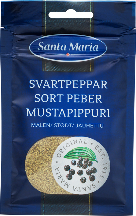 Santa Maria Svartpeppar Malen 20 g