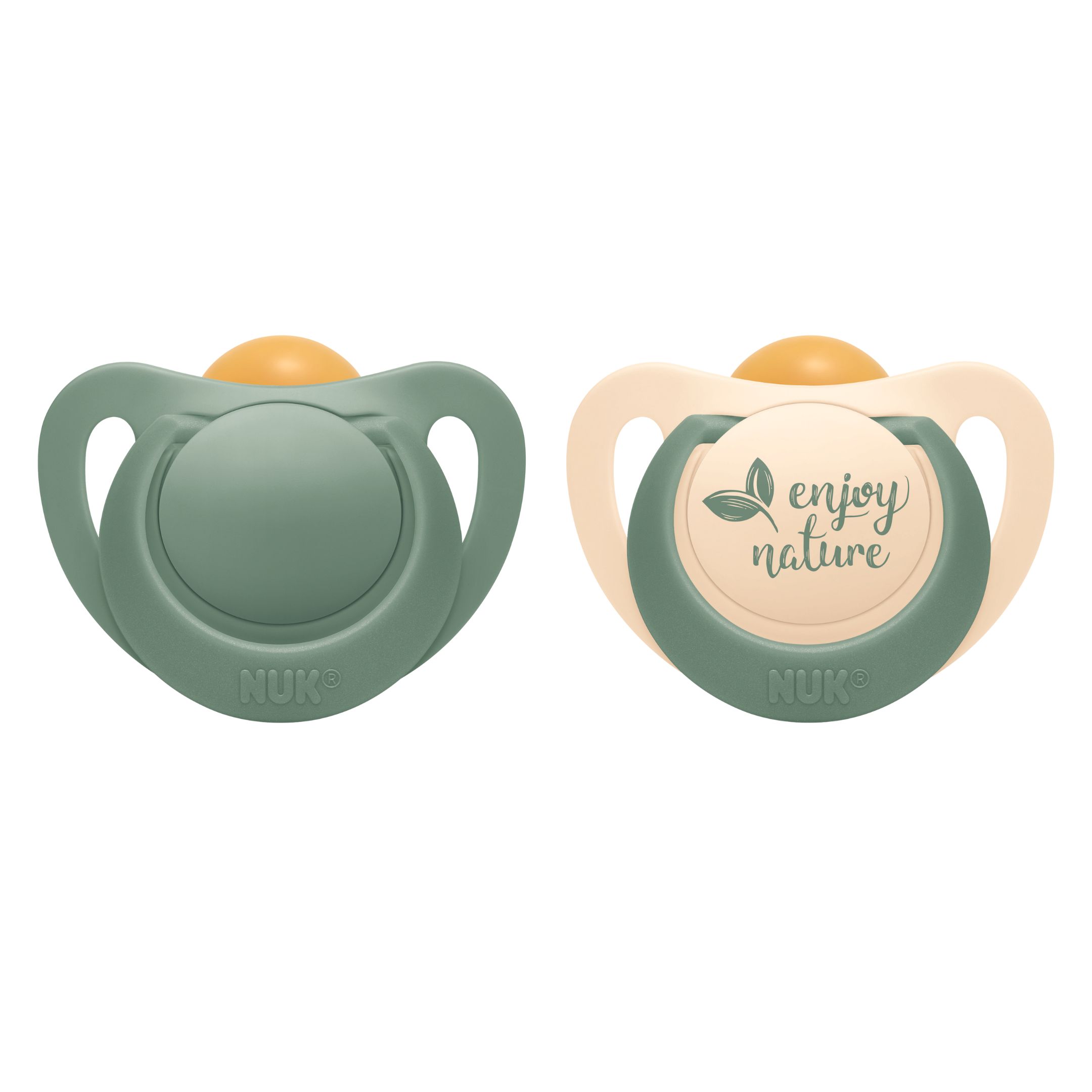 NUK for Nature Latex S1 Green 0-6 mån 2-pack