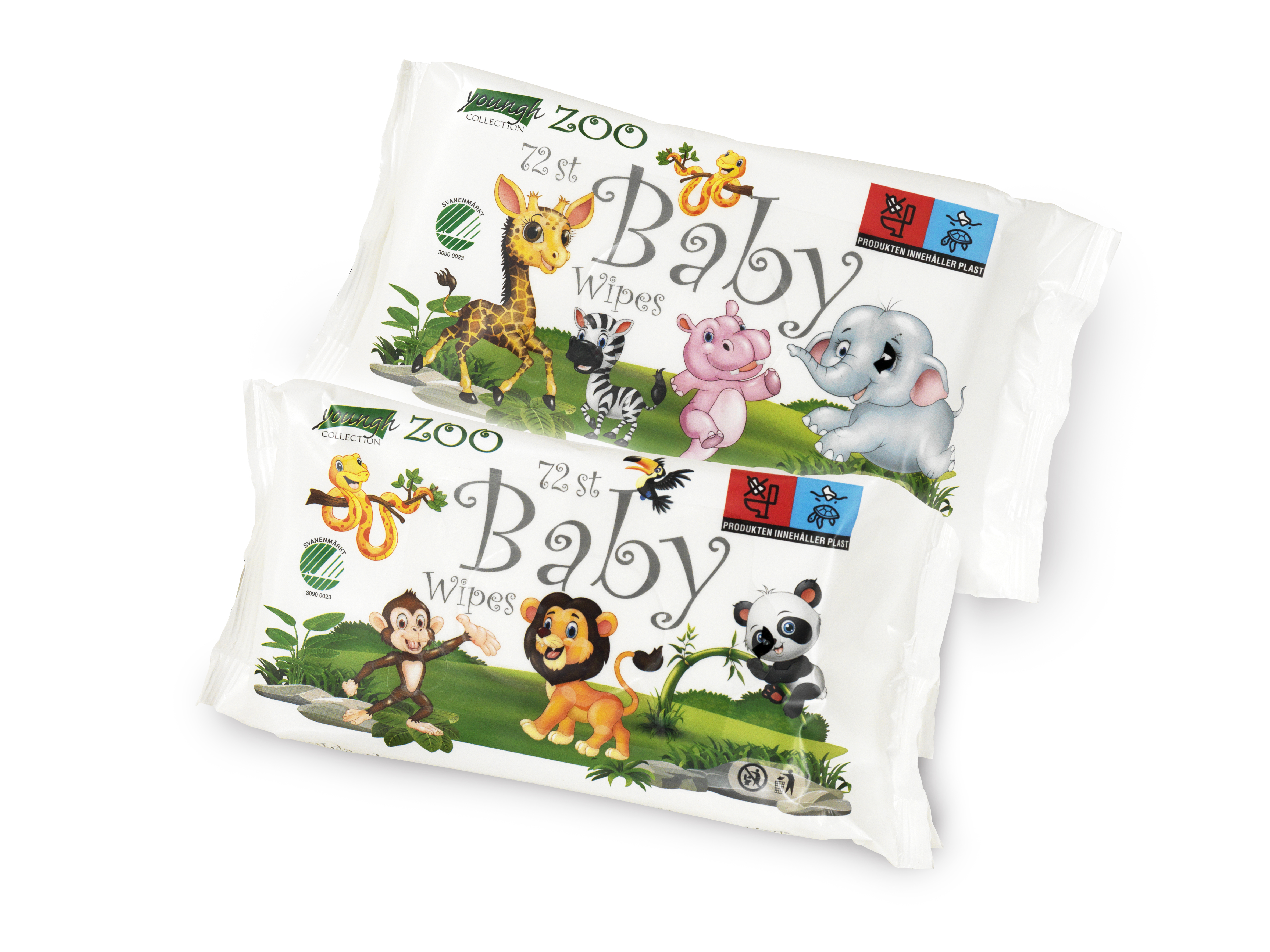 Carlo Baby Zoo Wet Wipes 72 st