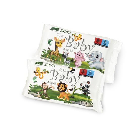 Carlo Baby Zoo Wet Wipes 72 st