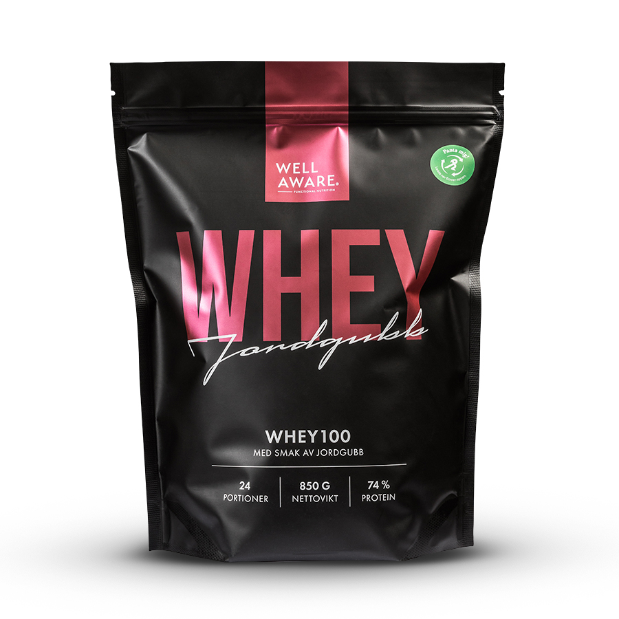 WellAware Whey 100 Jordgubb 850 g