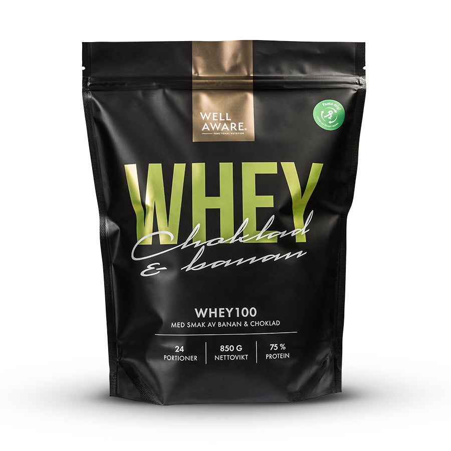 WellAware Whey 100 Banan/Choklad 850 g