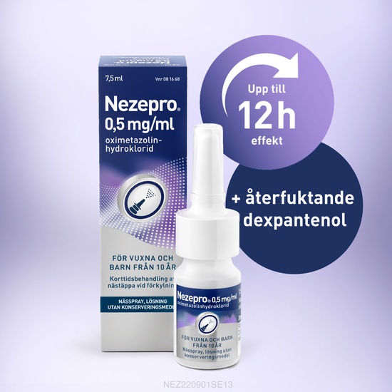 Nezepro 0,5 mg/ml nässpray 7,5 ml