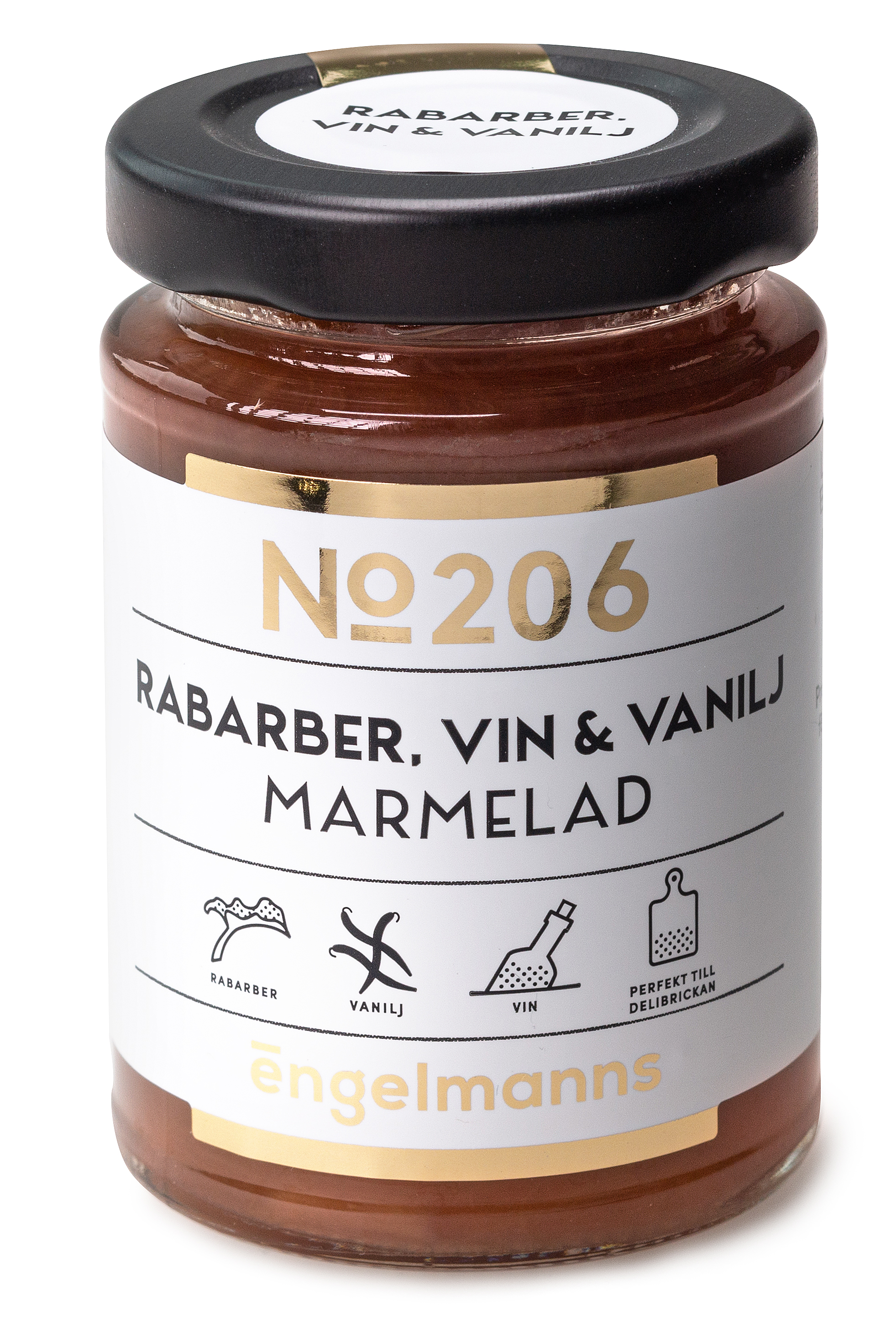 Engelmanns Rabarber, Vin & Vanilj Marmelad 120 g