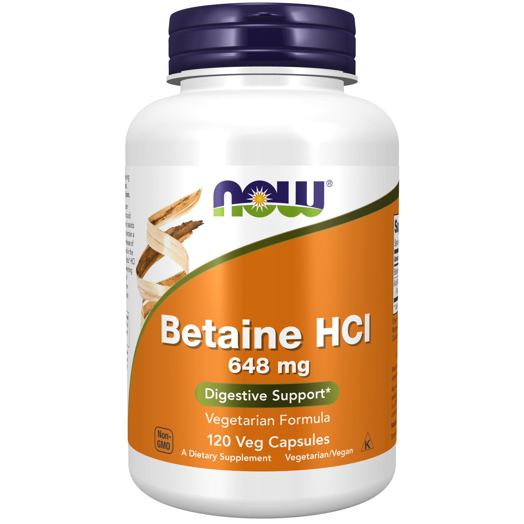 NOW Betaine HCL 120 vegkapslar