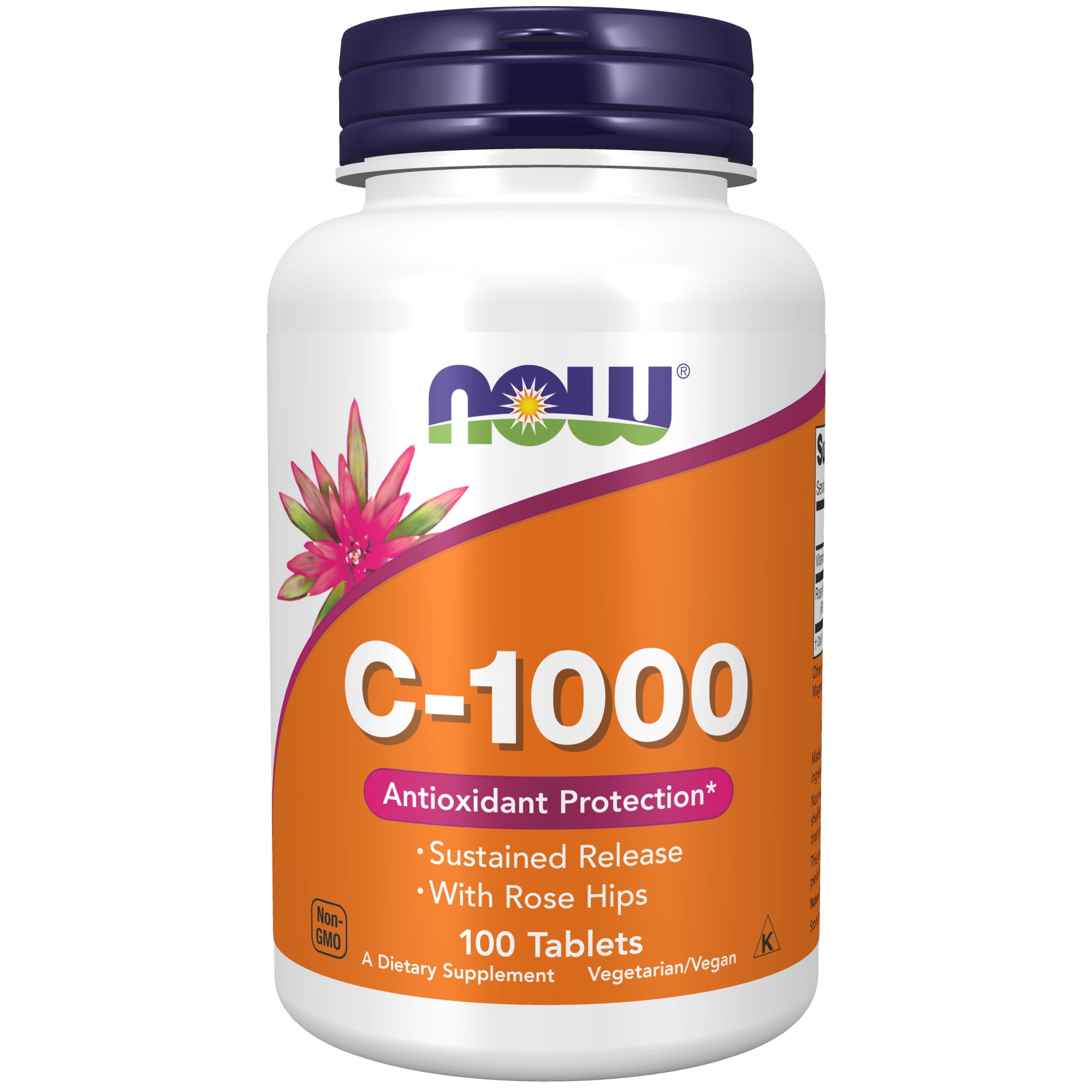NOW Vitamin C 1000 Sustained Release 100 tabletter