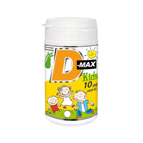 D-max KIDS 10 µg 90 tabletter