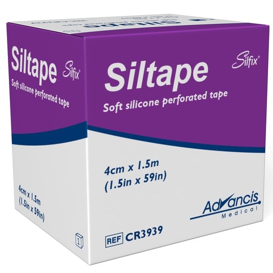 Siltape medicinsk silikontejp 4cm x 1,5m