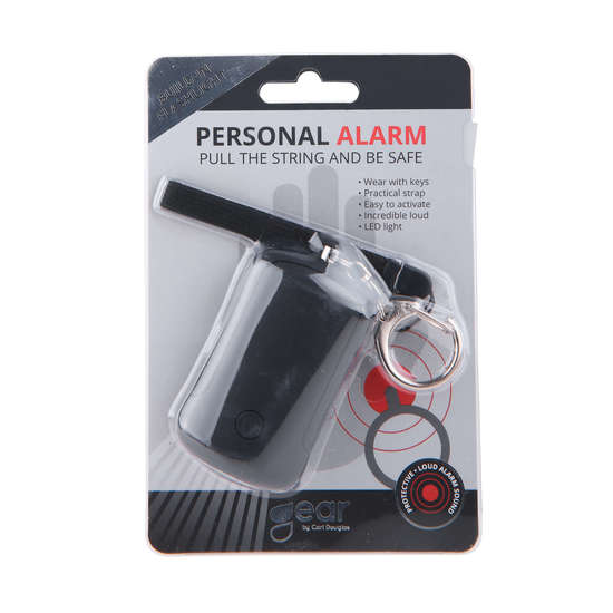 Gear Personlarm med Ficklampa 120dB LED-Ficklampa Svart Handlovsrem