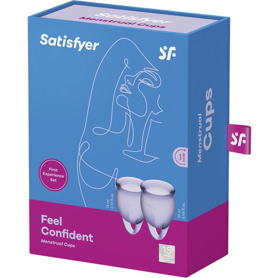 Satisfyer Feel Confident Menstrual Cup Lila