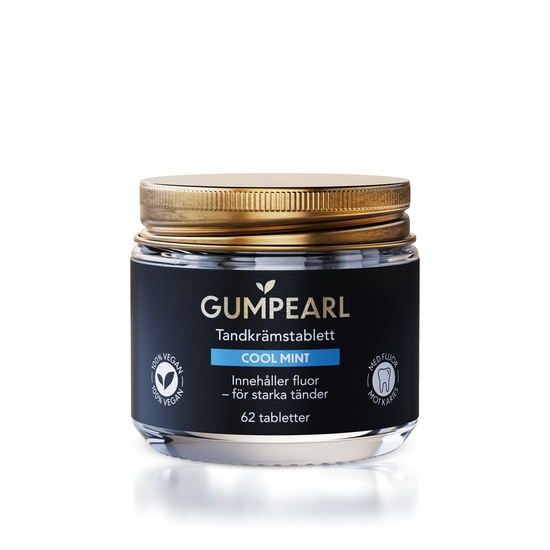 Gumpearl cool mint tandkrämstablett 62 st