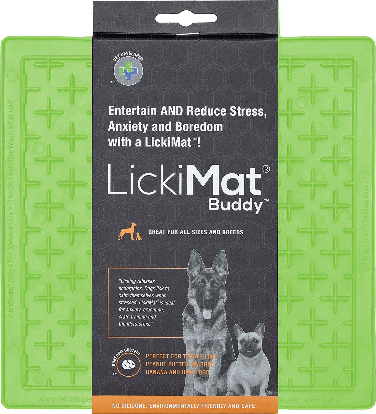 Lickimat Hundskål Buddy Grön 20x20 cm
