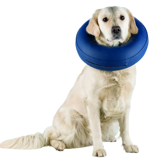 Trixie Hundkrage Uppblåsbar M-L 45-57 cm Blå