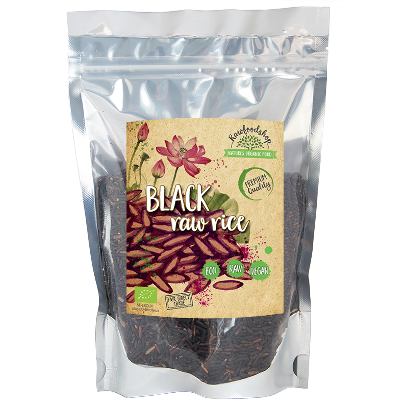 Rawfoodshop Svart Ris EKO 500 g