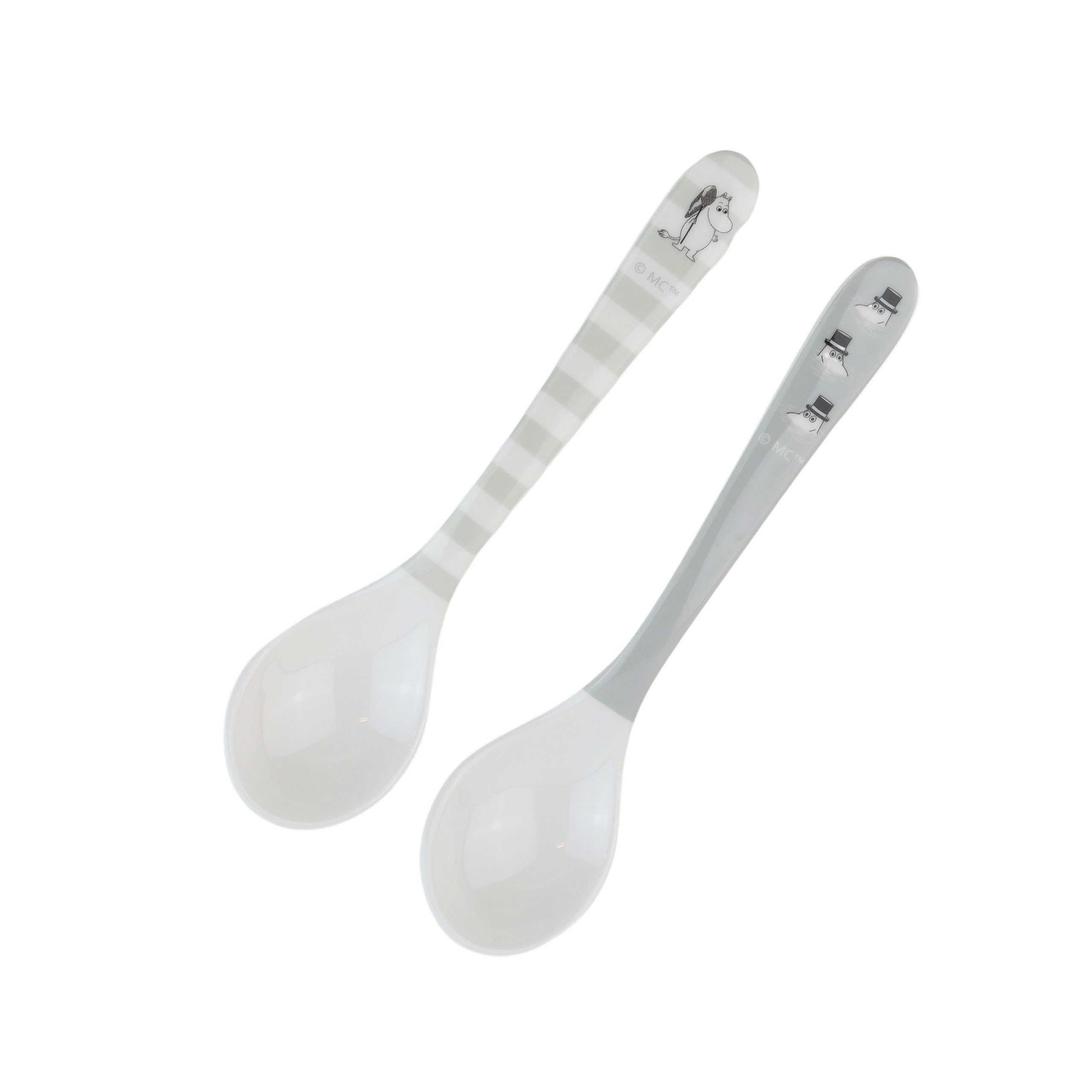 Rätt Start Mumin Vatten & Bad Skedar Grå 2-pack