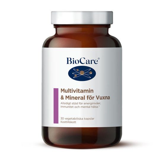 BioCare Multivitamin & Mineral för vuxna 30 kapslar