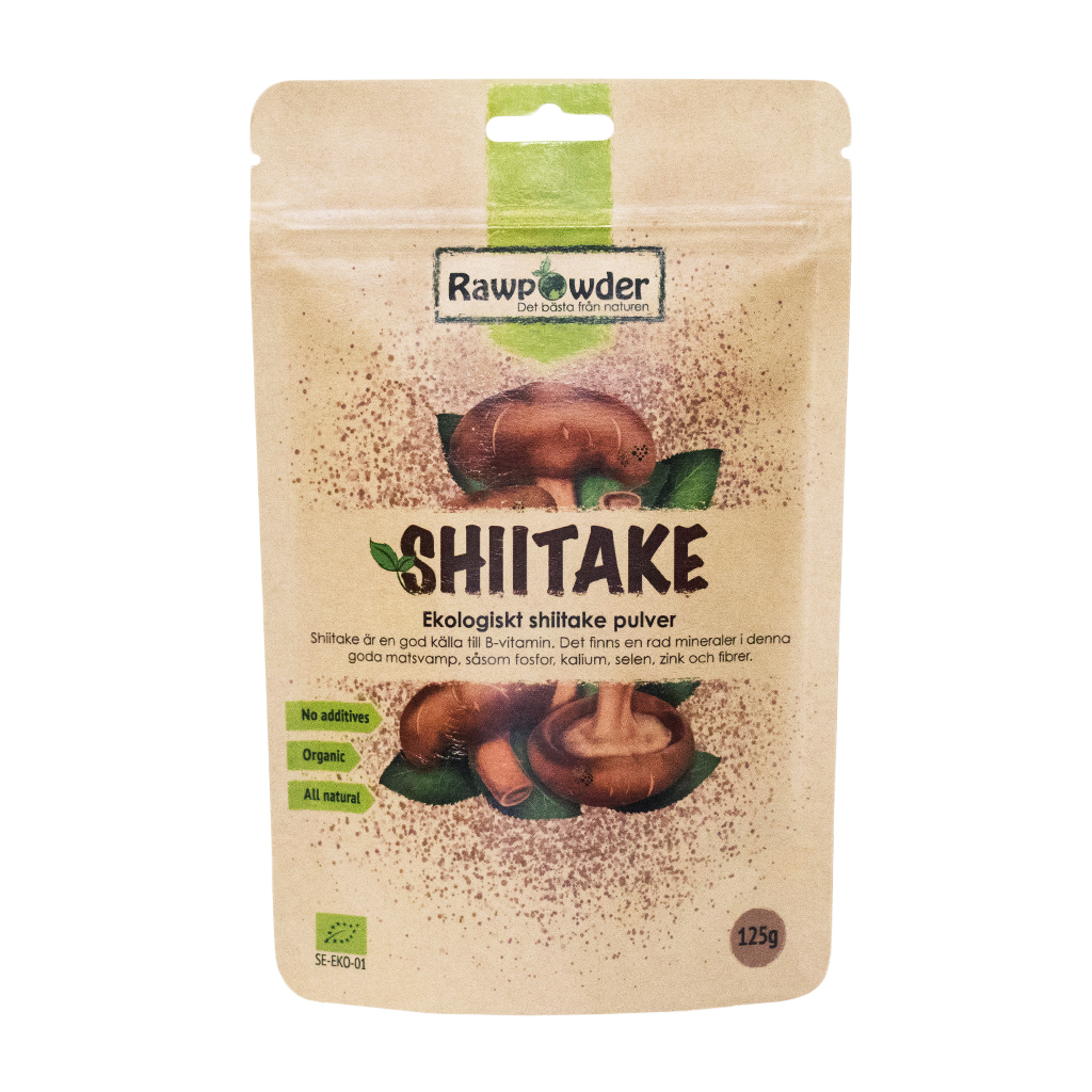 Rawpowder Shiitake Svamppulver 125 g