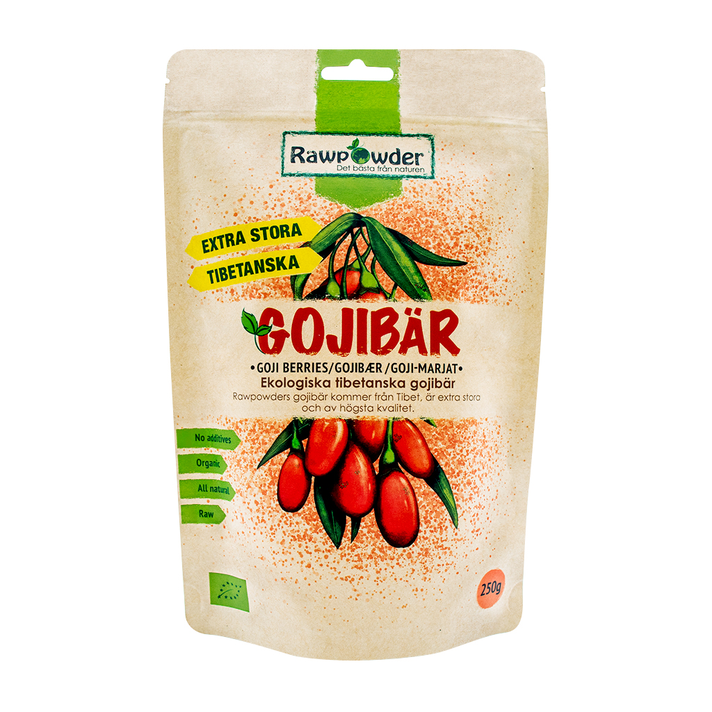 Rawpowder Tibetanska Stora Gojibär 250 g