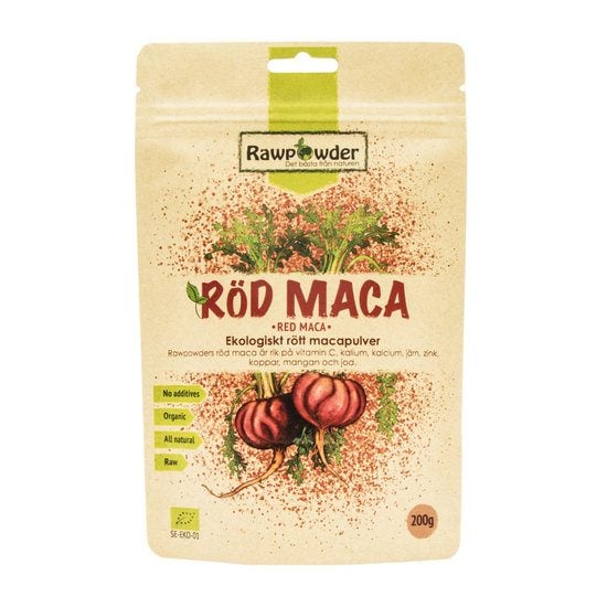 Rawpowder Röd Macapulver 200 g