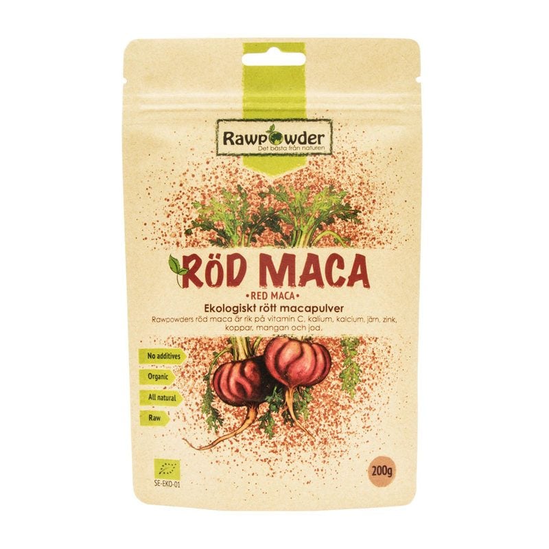 Rawpowder Röd Macapulver 200 g